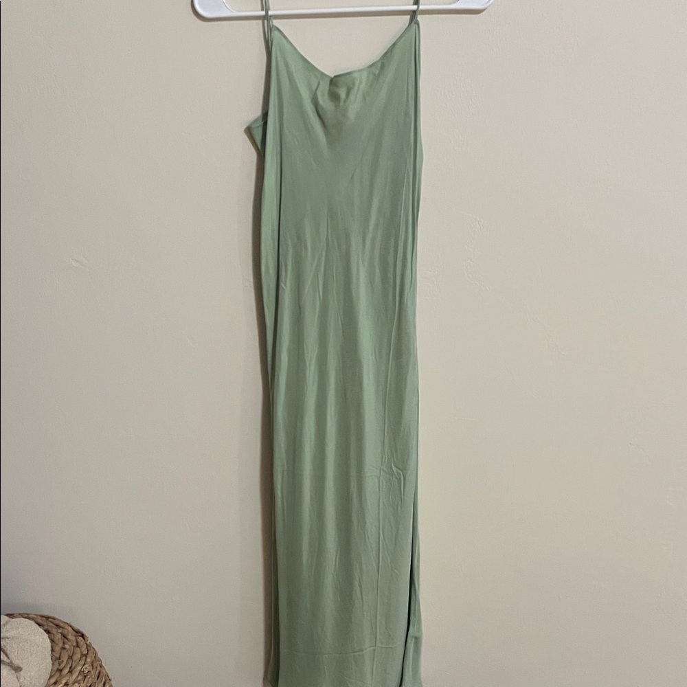 Elegant Green Slip Dress
